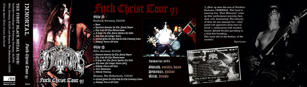 télécharger l'album Immortal - Fuck Christ Tour 93