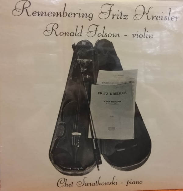baixar álbum Ronald Folsom - Remembering Fritz Kreisler
