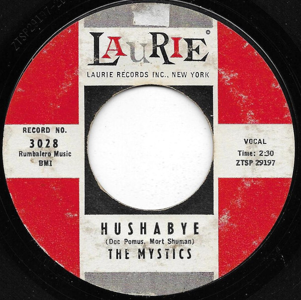 The Mystics – Hushabye / Adam And Eve (1959, Vinyl) - Discogs
