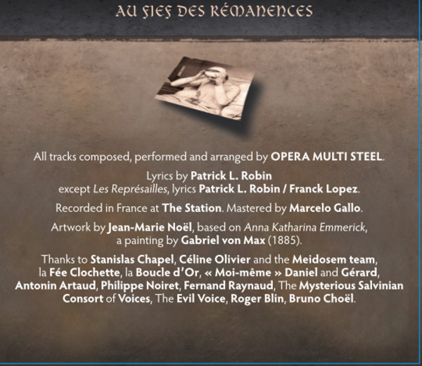 télécharger l'album Opera Multi Steel - Apparences De LInvisible Au Fief Des Rémanences