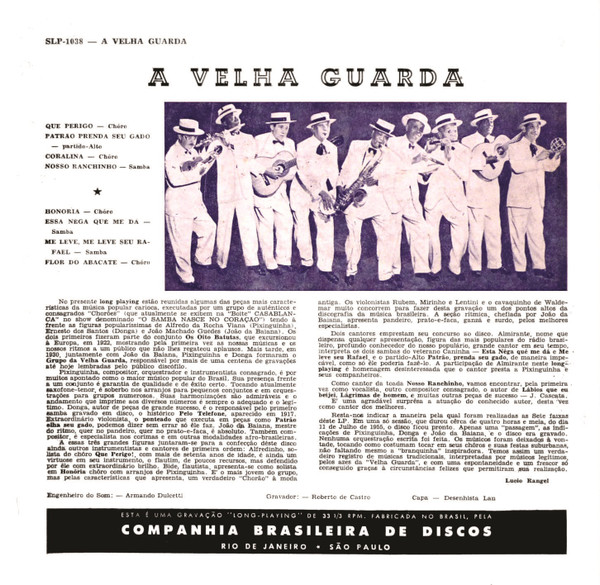 ladda ner album Pixinguinha, Donga, João Da Baiana, Almirante, J Cascata, Bide - A Velha Guarda