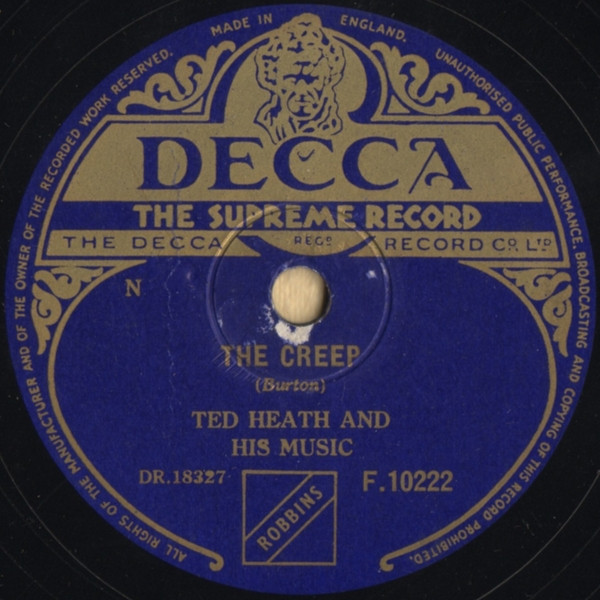 Ted Heath And His Music - The Creep / Slim Jim - Creep | Releases