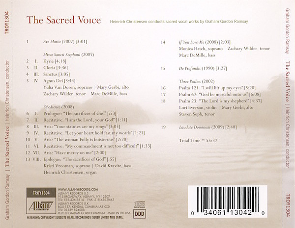 Album herunterladen Graham Gordon Ramsay, Heinrich Christensen - The Sacred Voice