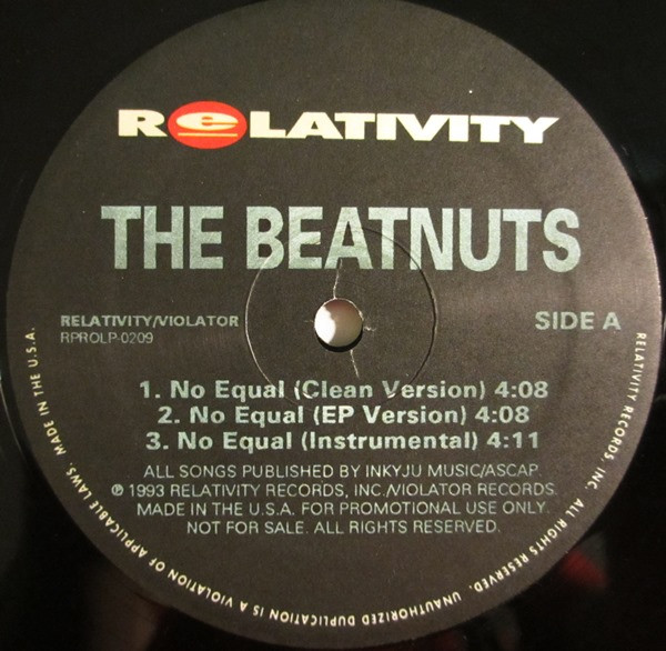 The Beatnuts – No Equal (1993, Vinyl) - Discogs