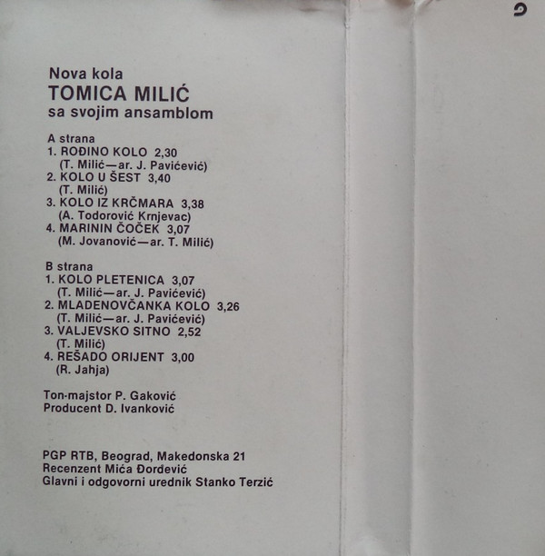 Album herunterladen Tomica Milić - Nova Kola