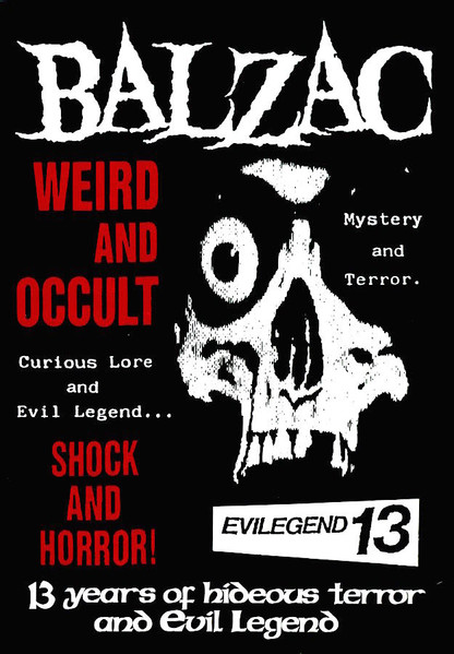 Balzac – 13 Years Hideous Terror And Evil Legend (2007, DVD) - Discogs