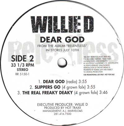 ladda ner album Willie D - The Real Freaky Deaky