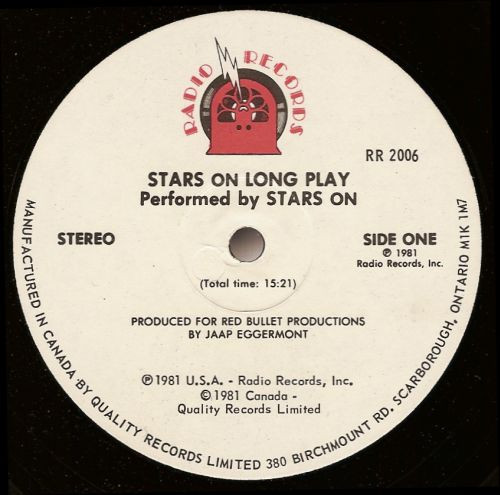 Stars On / Long Tall Ernie And The Shakers - Stars On Long Play | Radio Records (RR 2006) - 3