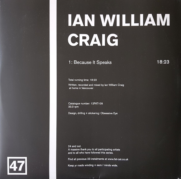 Ian William Craig / Kago - Split Series #24 | FatCat Records (12FAT109) - 4