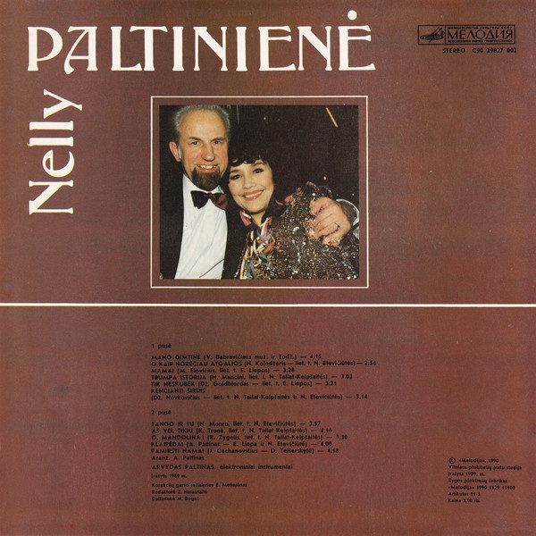 Album herunterladen Nelly Paltinienė - Nelly Paltinienė