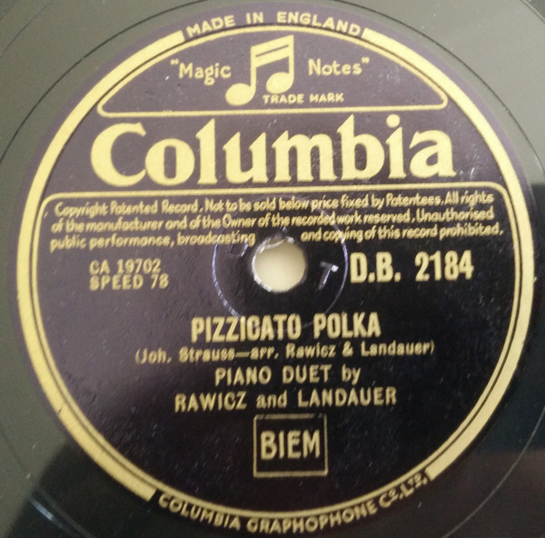 ladda ner album Rawicz And Landauer - Pizzicato Polka Tritsch Tratsch Polka