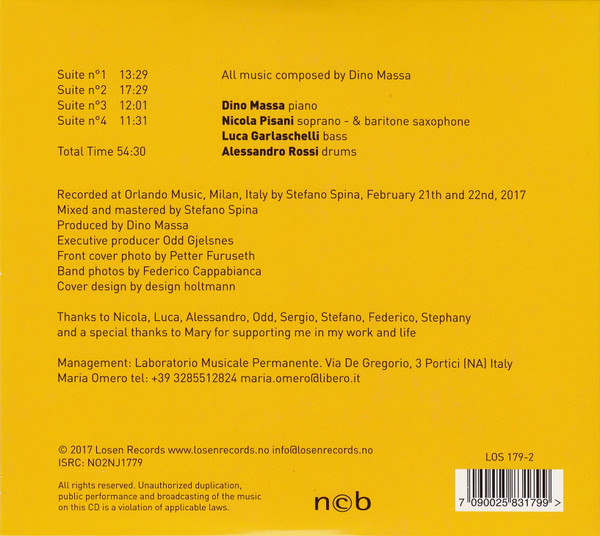 descargar álbum Dino Massa Quartet - Suite Pour Le Piano For Jazz Quartet