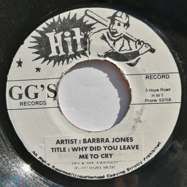 Barbara Jones – Why Did You Leave (1977, Vinyl) - Discogs