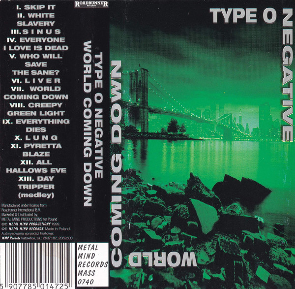 Type O Negative – World Coming Down (1999, Cassette) - Discogs
