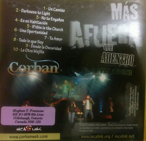 baixar álbum Corban - The Church Más Afuera Que Adentro