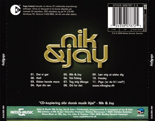 Nik Jay – Nik & (2002, CD) - Discogs