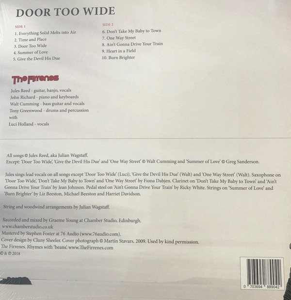 The Firrenes - Door Too Wide | Not On Label (The Firrenes Self-released) (FIRV002) - 2