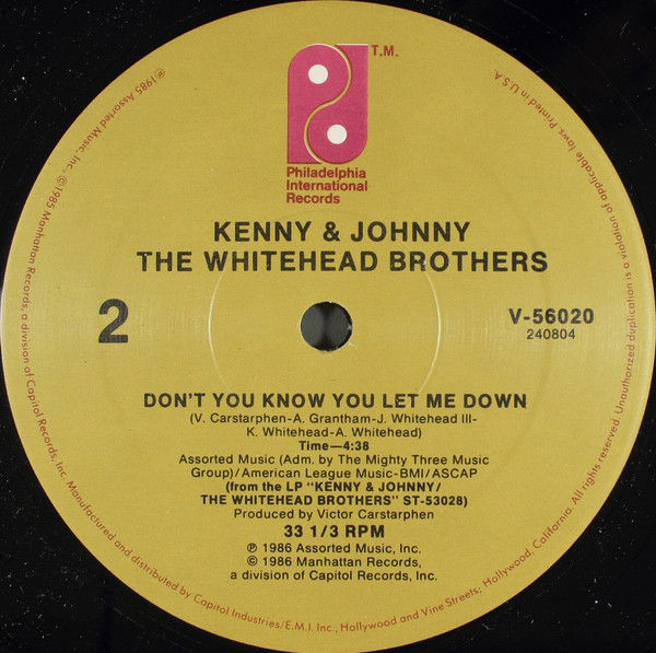 ladda ner album Kenny & Johnny The Whitehead Brothers - I Jumped Out Of My Skin