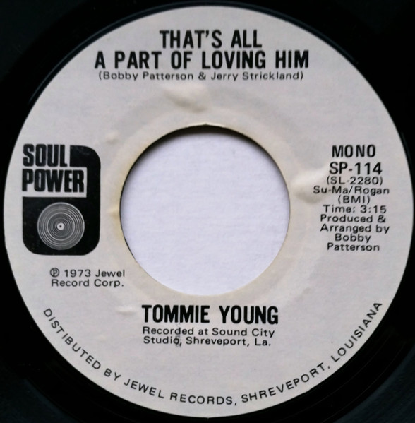 Tommie Young – She Don't Have To See You (To See Through You