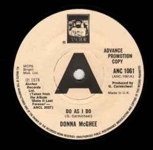 Donna McGhee - Do As I Do / Mr. Blindman album cover