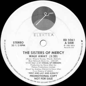 The Sisters Of Mercy – Walk Away / Black Planet (1985, Specialty