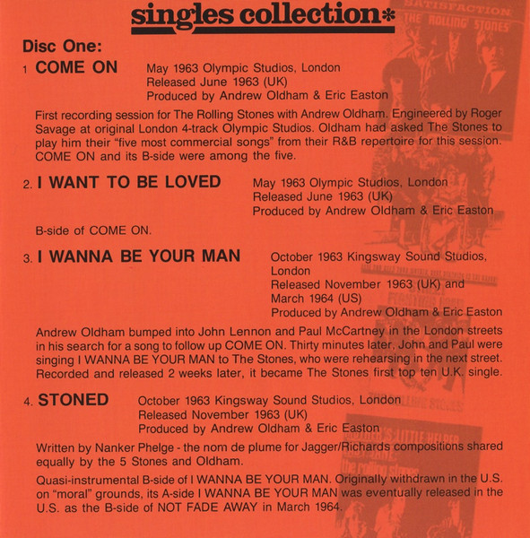 The Rolling Stones Singles Collection The London Years EDC