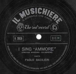 Paolo Bacilieri - I Sing "Ammore"