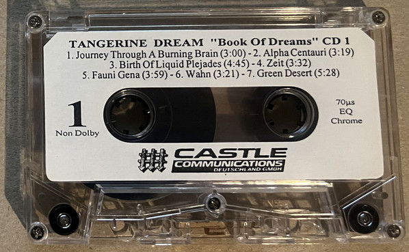 Tangerine Dream – Book Of Dreams (1995, CD) - Discogs