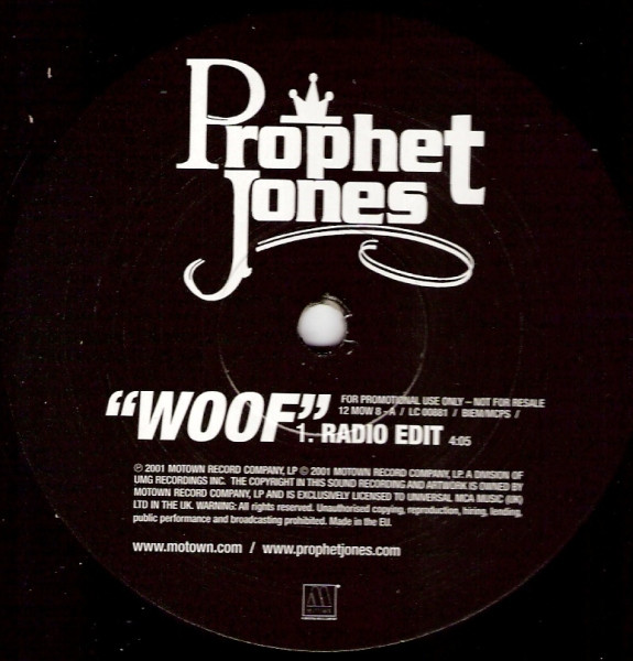 Prophet Jones – Woof (2001, Vinyl) - Discogs