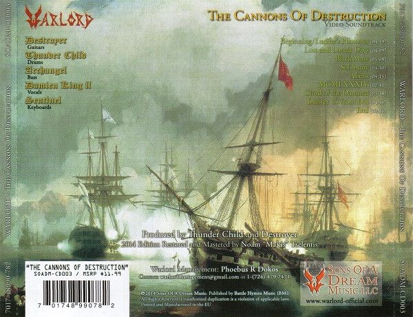 baixar álbum Warlord - The Cannons Of Destruction