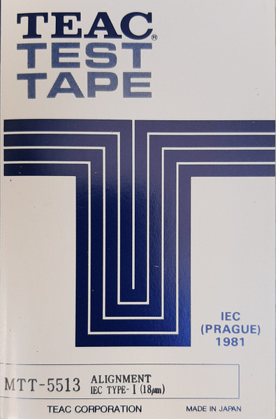 No Artist – TEAC Test Tape MMT-5513 - Alignment IEC Type- I (18μm