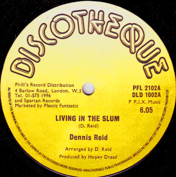Dennis Reid – Living In The Slum (1979, Vinyl) - Discogs
