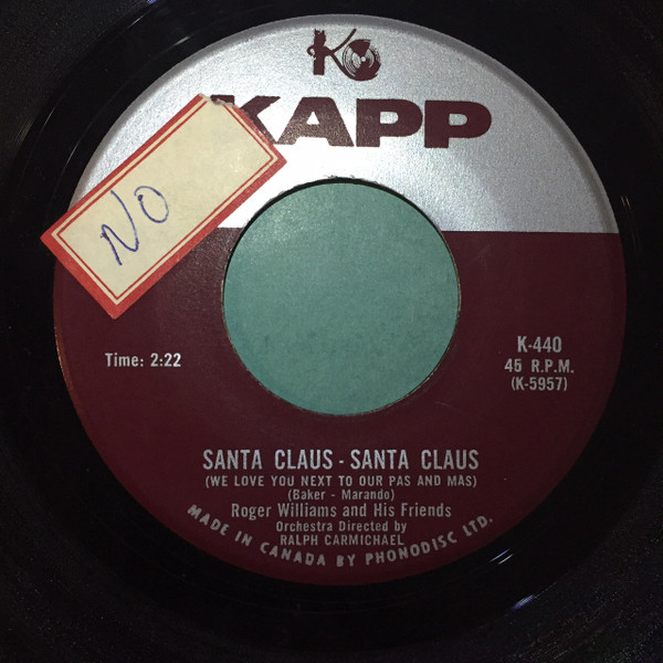 ladda ner album Roger Williams - Santa Claus Santa Claus Jingle Bells