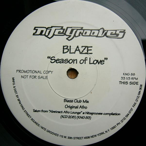 Blaze – Seasons Of Love (1998, Vinyl) - Discogs