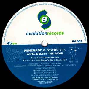 We'll Delete The Weak E.P. - Renegade & Static