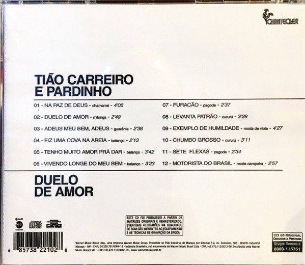 lataa albumi Tião Carreiro E Pardinho - Duelo De Amor