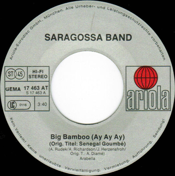télécharger l'album Saragossa Band - Big Bamboo Ay Ay Ay