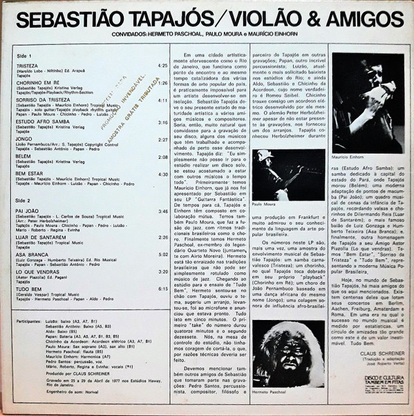 télécharger l'album Sebastião Tapajós - Violão Amigos