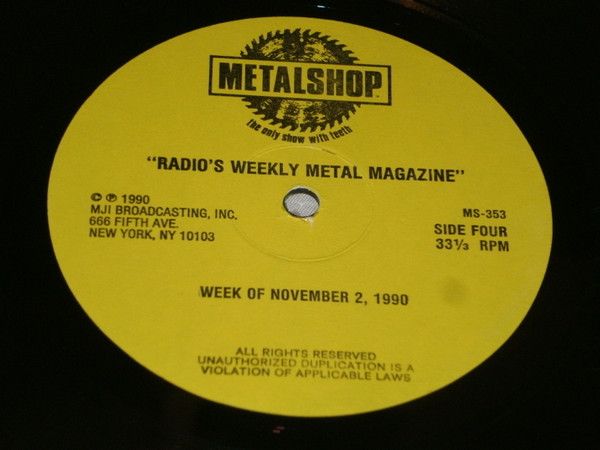 descargar álbum Various - Metalshop Radios Weekly Metal Magazine Week Of November 2 1990