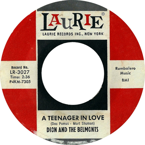 Dion And The Belmonts – A Teenager In Love (Vinyl) - Discogs