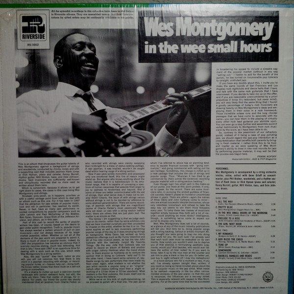 télécharger l'album Wes Montgomery - In The Wee Small Hours