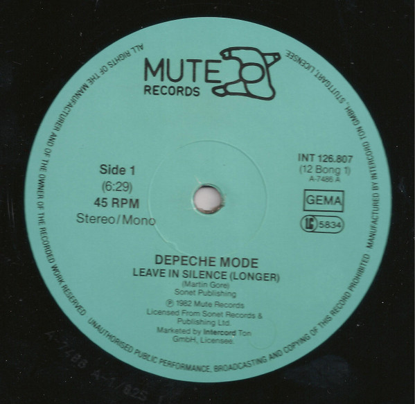 1982 Depeche Mode See You, Vinilo Rojo, 7, 45 RPM, Single -  España