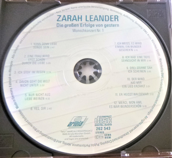 descargar álbum Zarah Leander - Wunschkonzert Nr 1