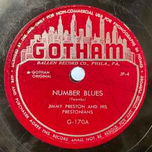 Jimmy Preston And His Prestonians - Number Blues / Chop Suey, Louie album cover