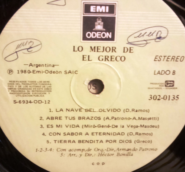 last ned album El Greco - Lo Mejor De El Greco