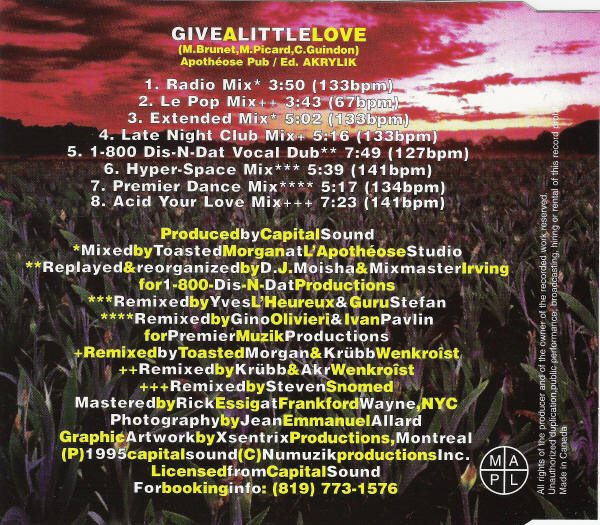 lataa albumi Capital Sound - Give A Little Love