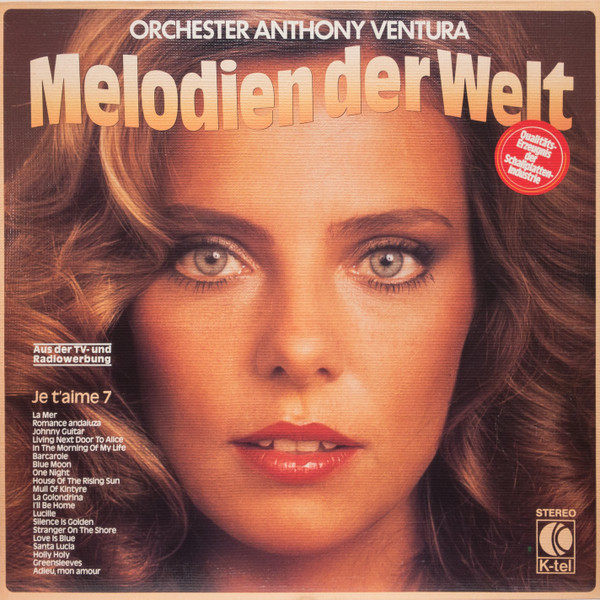 Обложка конверта виниловой пластинки Orchester Anthony Ventura - Melodien Der Welt (Je T'aime 7)