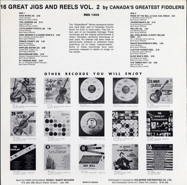 ladda ner album Various - 16 Great Jigs And Reels Vol2 By Canadas Top Fiddlers