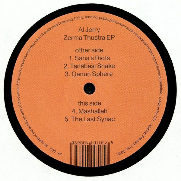 Al Jerry - Zerma Thustra EP | Against Fascism Trax (AF 002) - main