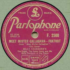 The Organ, The Dance Band & Me - Meet Mister Callaghan / Blackpool Bounce album cover